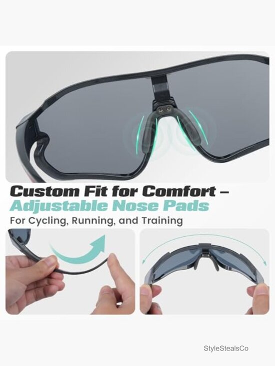 Polarized Sport Sunglasses UV Protection TR90 Frame main image 5